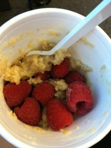 Oatmeal & Raspberries!