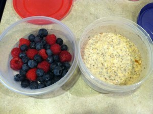 Oats and berries. YUM!